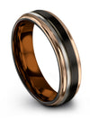 Black Wedding Bands for Guys Engraving Tungsten Black Womans Bands Valentines - Charming Jewelers