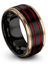 Wedding Rings Sets for His Black Band Tungsten Womans Bands