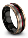 Wedding Ring Sets for Husband and Wife Black and Black Her and Him Wedding - Charming Jewelers