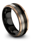 Wedding Rings Sets Tungsten Ring Wedding Engraved Couples Ring Set Long - Charming Jewelers