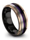 Matching Anniversary Band for Her and Her One of a Kind Band Black Engagement - Charming Jewelers