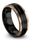 Wedding Set Rings for Her and Her Tungsten Band Black for Guy Boyfriend Black - Charming Jewelers