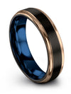 Love Wedding Band Promise Ring Tungsten Black Rings Womans Band Fathers Day - Charming Jewelers