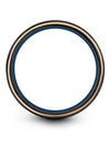 Black Plain Wedding Rings Tungsten Ring for Men Custom Matching Jewelry Ladies - Charming Jewelers