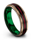 Black Female Wedding Ring Tungsten Black Wedding Band for Men Tungsten Jewelry - Charming Jewelers