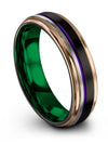 Tungsten Promise Ring Set for His and Boyfriend Tungsten Carbide Ring Brushed - Charming Jewelers