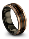 Simple Promise Rings Set for Wife and Fiance Tungsten Rings for Men and Man - Charming Jewelers