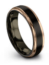 Black Wedding Bands Sets for Girlfriend and Her Carbide Tungsten Wedding Rings - Charming Jewelers