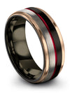 Wedding Rings Set for Man Black Engraved Tungsten Couples Bands Matching Love - Charming Jewelers