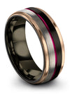 Male Black Wedding Rings Tungsten Engagement Female Rings Her and Wife Black - Charming Jewelers