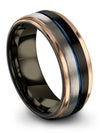 Wedding Ring for Male Sets Black Tungsten Engagement Men Ring Black Band - Charming Jewelers
