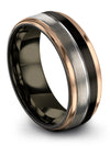 Tungsten Female Wedding Bands Tungsten Rings for Lady Matte Engagement Men - Charming Jewelers