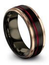 Black Tungsten Rings for Woman Anniversary Ring Lady Engagement Bands Tungsten - Charming Jewelers