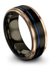 Men&#39;s Wedding Band Tungsten Rings for Him Fiance and Girlfriend Promise Bands - Charming Jewelers