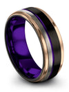 Matching Anniversary Band for Couples Tungsten Bands Guy 8mm Band for Woman&#39;s - Charming Jewelers