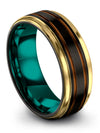 Engagement Men Band Wedding Ring Set Tungsten Wedding Ring 8mm for Man - Charming Jewelers
