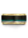 Anniversary Ring Tungsten Bands Sets Engagement Male Rings Sets for Couples - Charming Jewelers