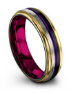 Taoism Wedding Rings 6mm Tungsten Rings Handmade Rings Engagement Rings Black - Charming Jewelers
