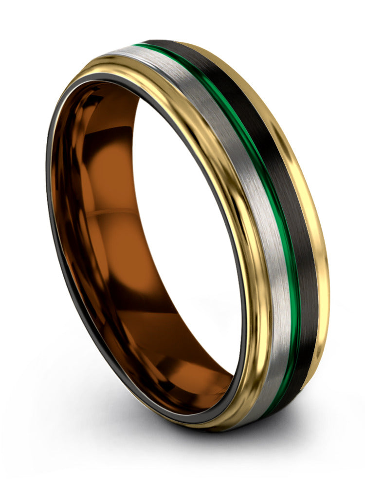 6mm Wedding Rings Men's Personalized Tungsten Bands
