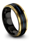 Simple Wedding Rings Perfect Wedding Ring Men&#39;s Black Rings I Love You Tungsten - Charming Jewelers