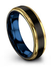 Wedding Band Sets Fiance Wedding Ring for Man Tungsten Carbide Promise Band - Charming Jewelers