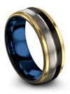 Anniversary Ring Sets for Female Tungsten Matching Rings Engagement Man Bands - Charming Jewelers