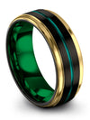 Black Wedding Engagement Band Tungsten Band for Girlfriend Cute Rings for Male - Charming Jewelers