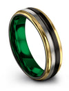 Carbide Wedding Band Tungsten Engagement Man Rings Set Engagement Guy Ring - Charming Jewelers