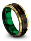 Black Ring Wedding Band for Woman Girlfriend and Boyfriend Wedding Bands Black - Charming Jewelers