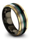 Wedding Engagement Men&#39;s Set Man Wedding Bands Tungsten Ring for Couples - Charming Jewelers