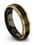 6mm Black Wedding Ring Lady Black Wedding Ring Tungsten