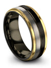 Ladies Anniversary Band Unique Tungsten Band for Man Custom Engraved Bands Man - Charming Jewelers