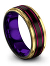 Unique Guys Wedding Rings Tungsten Carbide Wedding Band Sets Jewelry - Charming Jewelers