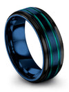 Wedding Bands Sets for His and Husband Tungsten Ring for Male Judaism Wife Day - Charming Jewelers
