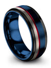 Personalized Woman Wedding Rings Tungsten Engagement Bands Guys Rings Blue - Charming Jewelers