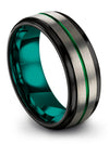 Tungsten Wedding Bands Set Tungsten Ring Bands Set Her and Wife Personalized - Charming Jewelers