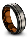 Wedding Ring and Engagement Ladies Ring Sets Tungsten Wedding Band 8mm for Mens - Charming Jewelers