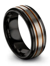 Matching Wedding Band Grey Tungsten Engagement Men&#39;s Band Set Promise Bands - Charming Jewelers