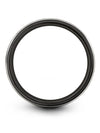 Matte Grey Womans Wedding Ring Tungsten 8mm Ring Graduation Gifts from Fiance - Charming Jewelers