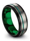 Male Jewlery Wedding Bands Set for Boyfriend and Him Tungsten Carbide Engraved - Charming Jewelers