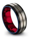 Wedding Bands for Female Plain Tungsten Rings Middle Finger Bands Mom Gift - Charming Jewelers