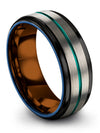 Weddings Band Sets for Wife and Husband Tungsten Bands for Lady I Love You - Charming Jewelers