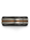 Plain Wedding Band Sets for Him and Him Tungsten Matching Wedding Rings - Charming Jewelers