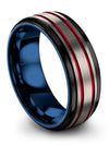 Common Wedding Ring Tungsten Bands Rings for Men Promise for Woman&#39;s Fathers - Charming Jewelers