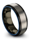 Husband and Husband Wedding Ring Perfect Tungsten Bands Minimalist Grey Bands - Charming Jewelers
