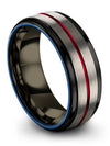 Wedding Bands for Couples Set Tungsten Rings for Guy Custom Engraved Band Sets - Charming Jewelers