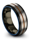 Personalized Wedding Bands Sets Engagement Men&#39;s Rings for Man Tungsten Men - Charming Jewelers