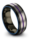 Unique Wedding Band Tungsten Womans Bands Simple Bands Set Simple Promise Band - Charming Jewelers