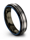 Hot Grey Wedding Band Tungsten Rings Set Him Day Bands Boyfriend and Girlfriend - Charming Jewelers