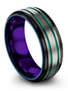 Minimalist Wedding Ring Set Tungsten Rings for Male Matching Ring Sets Gift - Charming Jewelers